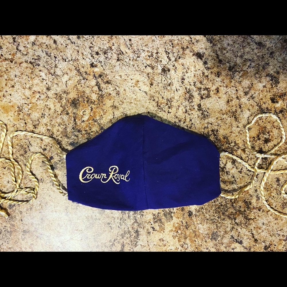 Custom Crown Royal Face Mask handmade - Picture 4 of 6